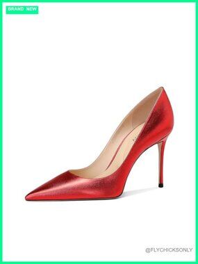 Pointed Toe Stiletto Heel Pump PU Slingback Formal Dress Shoe